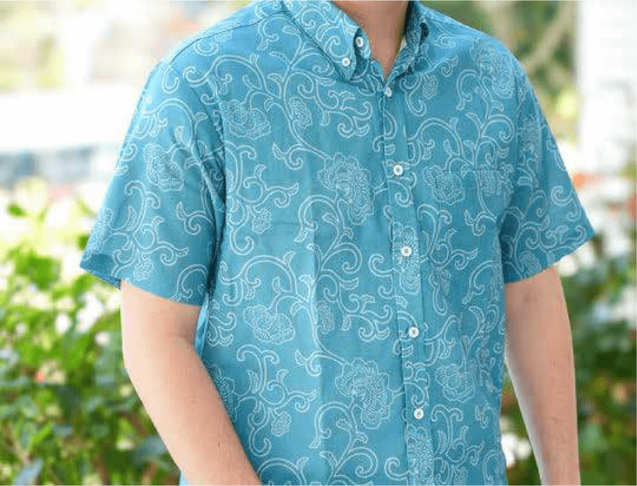 【RYUKYU SHIRT】KARAKUSA（Cobalt）