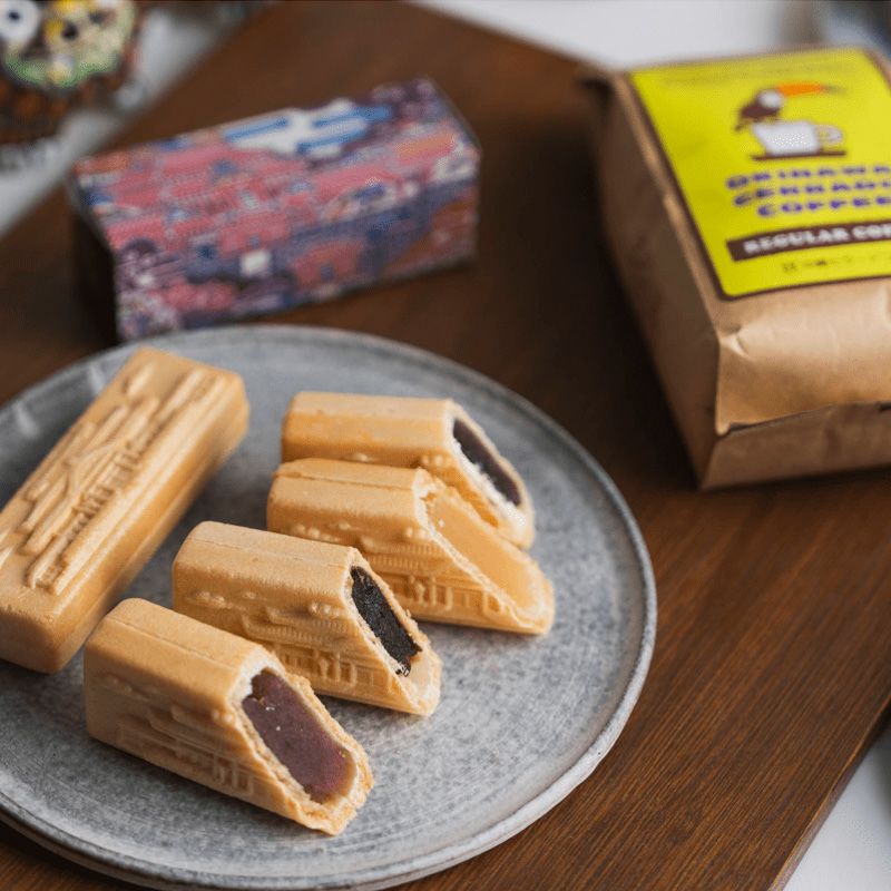 首里城最中とコーヒーのセットの画像4