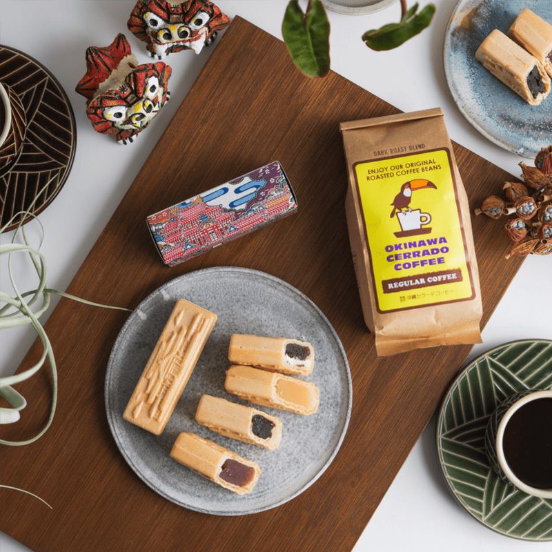 首里城最中とコーヒーのセットの画像5